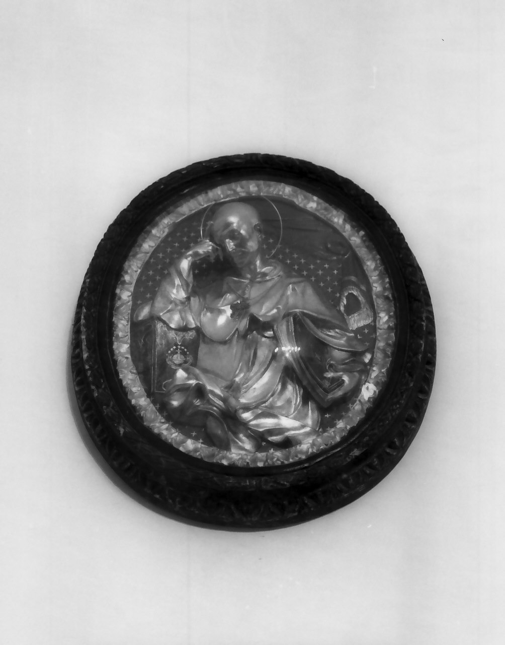 San Bruno (medaglione, opera isolata) - bottega Italia meridionale (sec. XVIII)