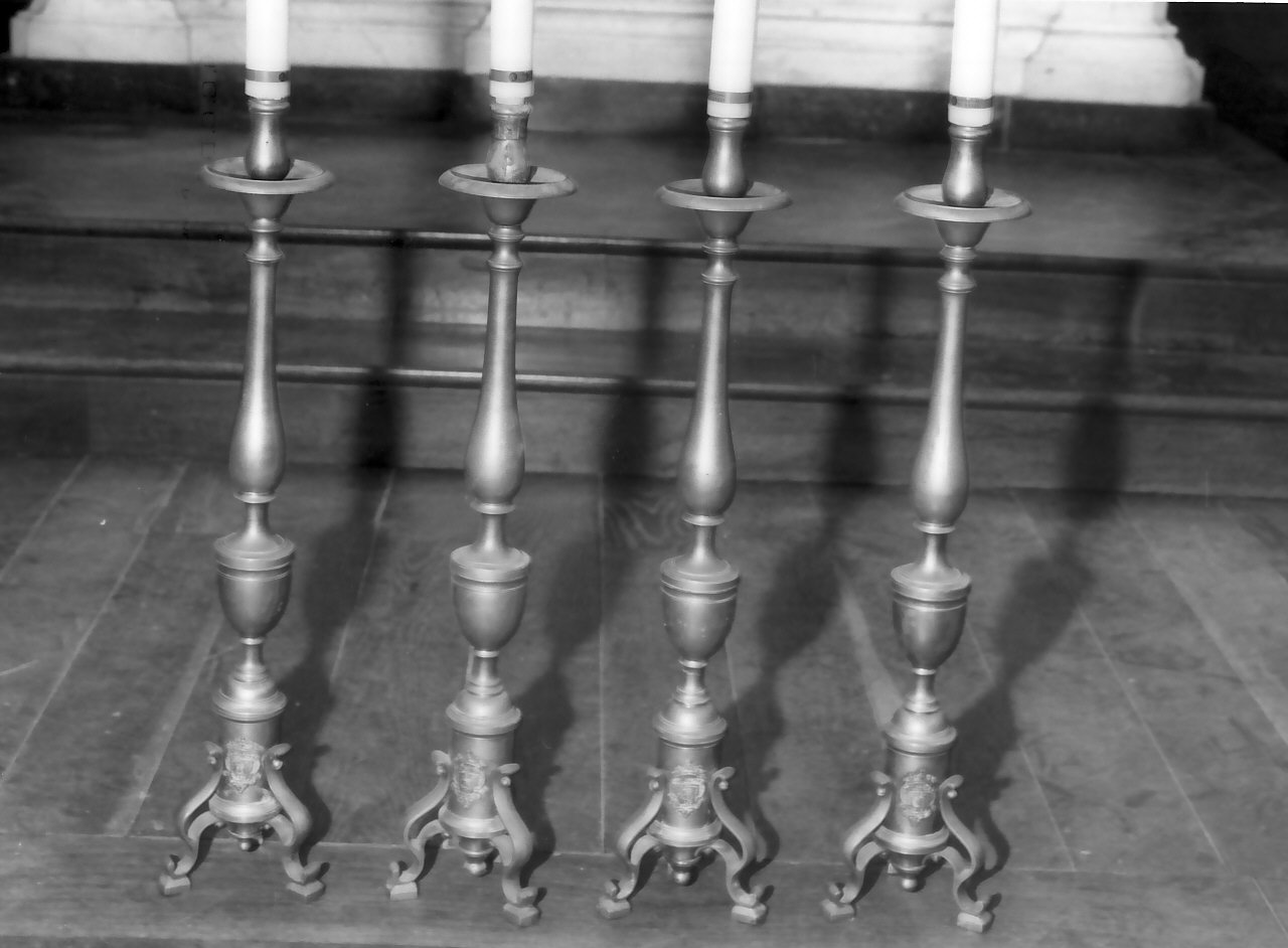 candelabro, serie - bottega serrese (sec. XIX)
