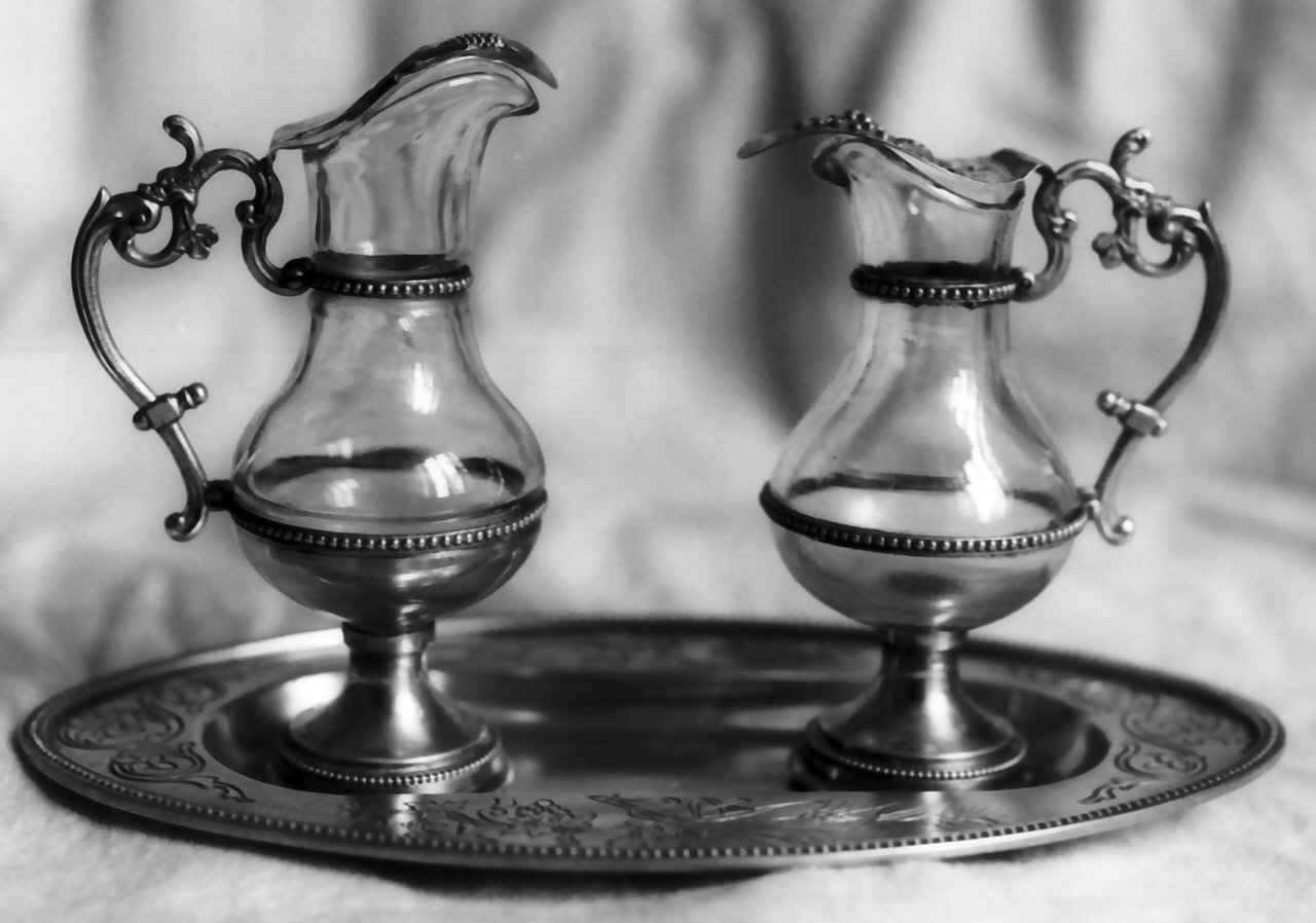 servizio di ampolline, opera isolata - bottega Italia meridionale (inizio sec. XX)