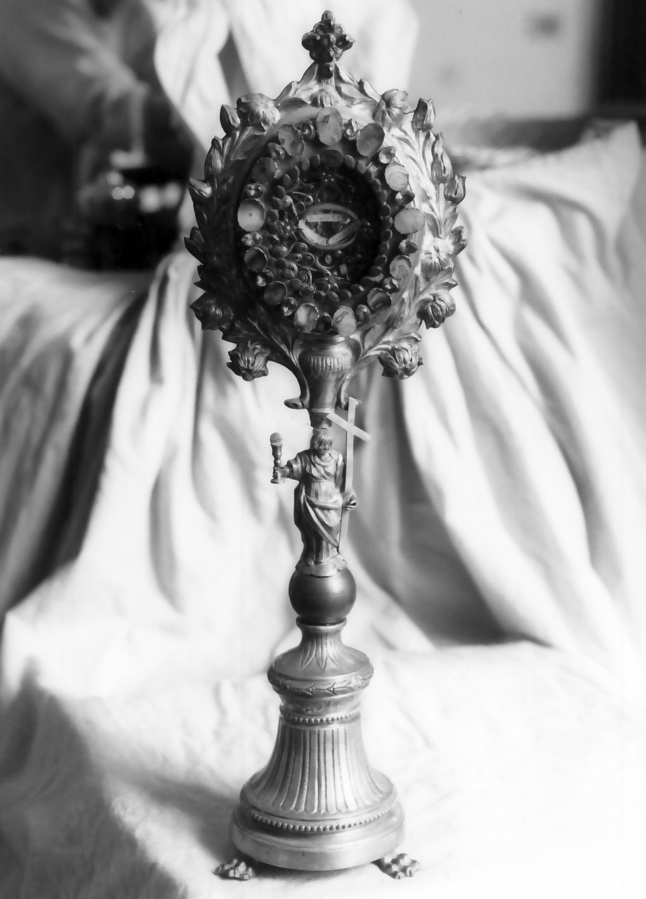 reliquiario, opera isolata - bottega Italia meridionale (primo quarto sec. XIX)