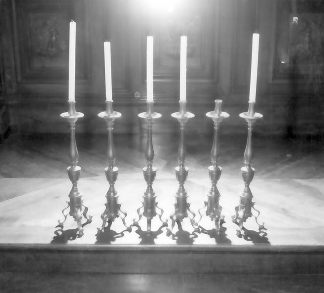 candelabro, serie - bottega Italia meridionale (sec. XIX)