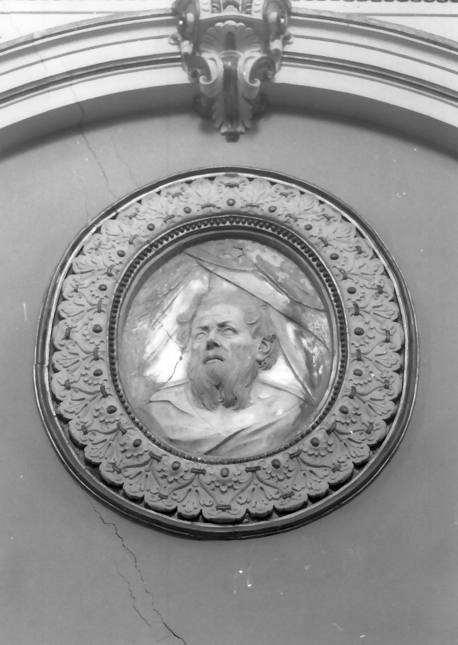 Santo (medaglione, serie) di Zaffino Vincenzo (sec. XVII)