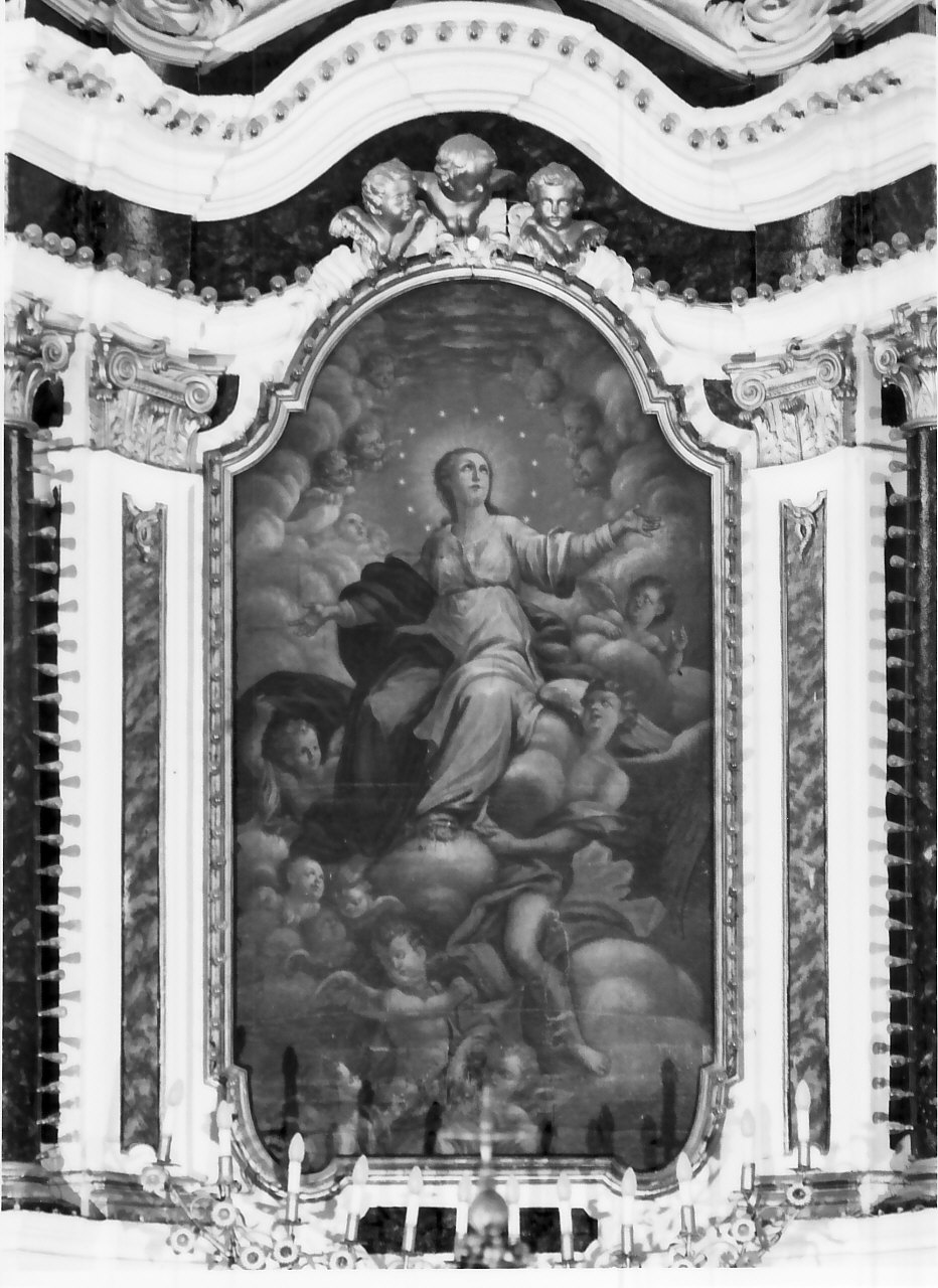 assunzione della Madonna (dipinto, opera isolata) - ambito di Serra San Bruno (sec. XIX)