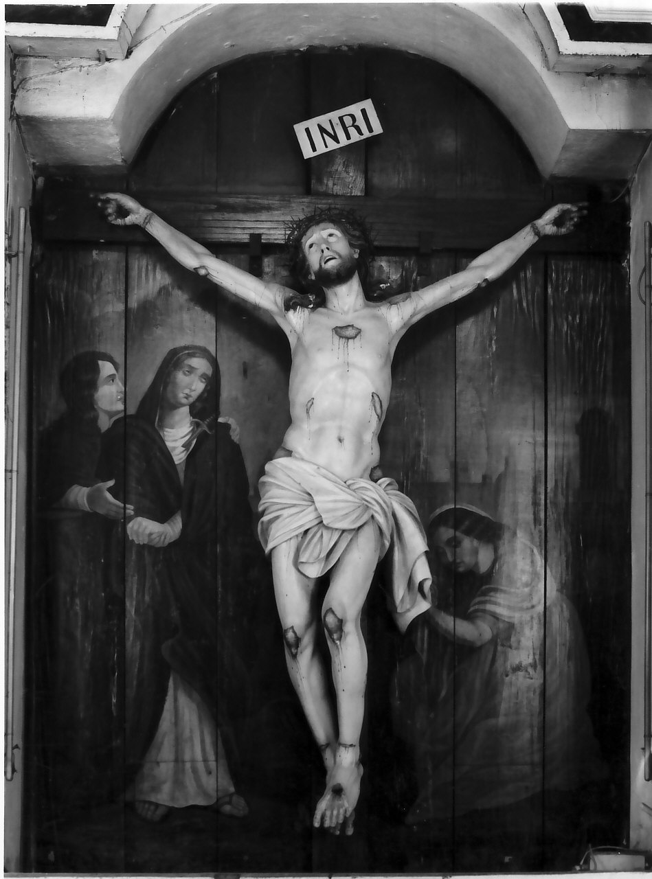 crocifisso, opera isolata - bottega serrese (sec. XIX)