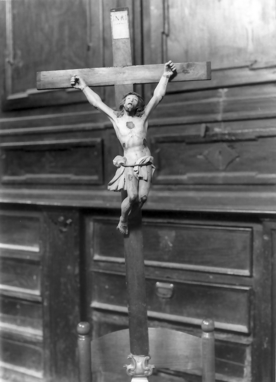 crocifisso, opera isolata - bottega Italia meridionale (fine/inizio secc. XVIII/ XIX)