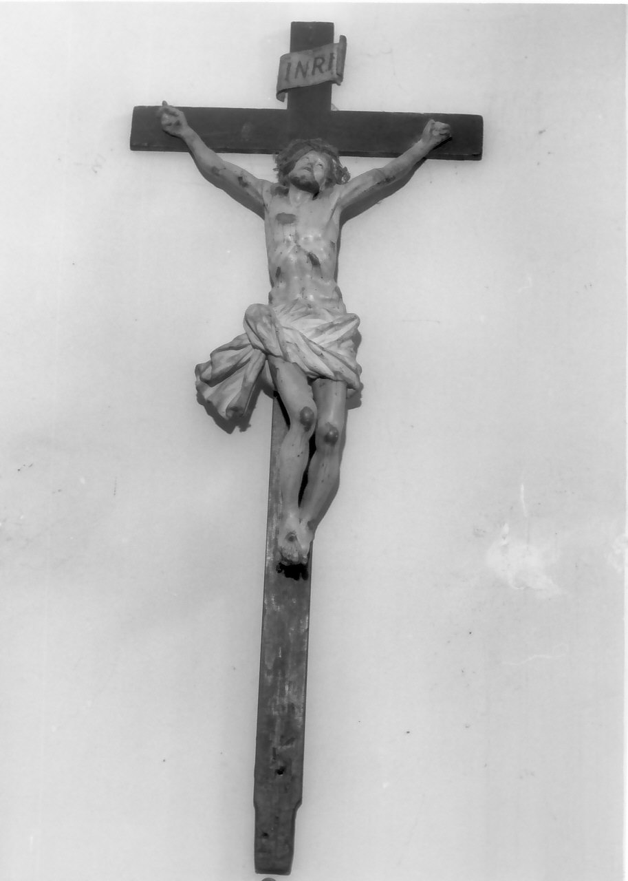 crocifisso, opera isolata - bottega Italia meridionale (fine/inizio secc. XVIII/ XIX)