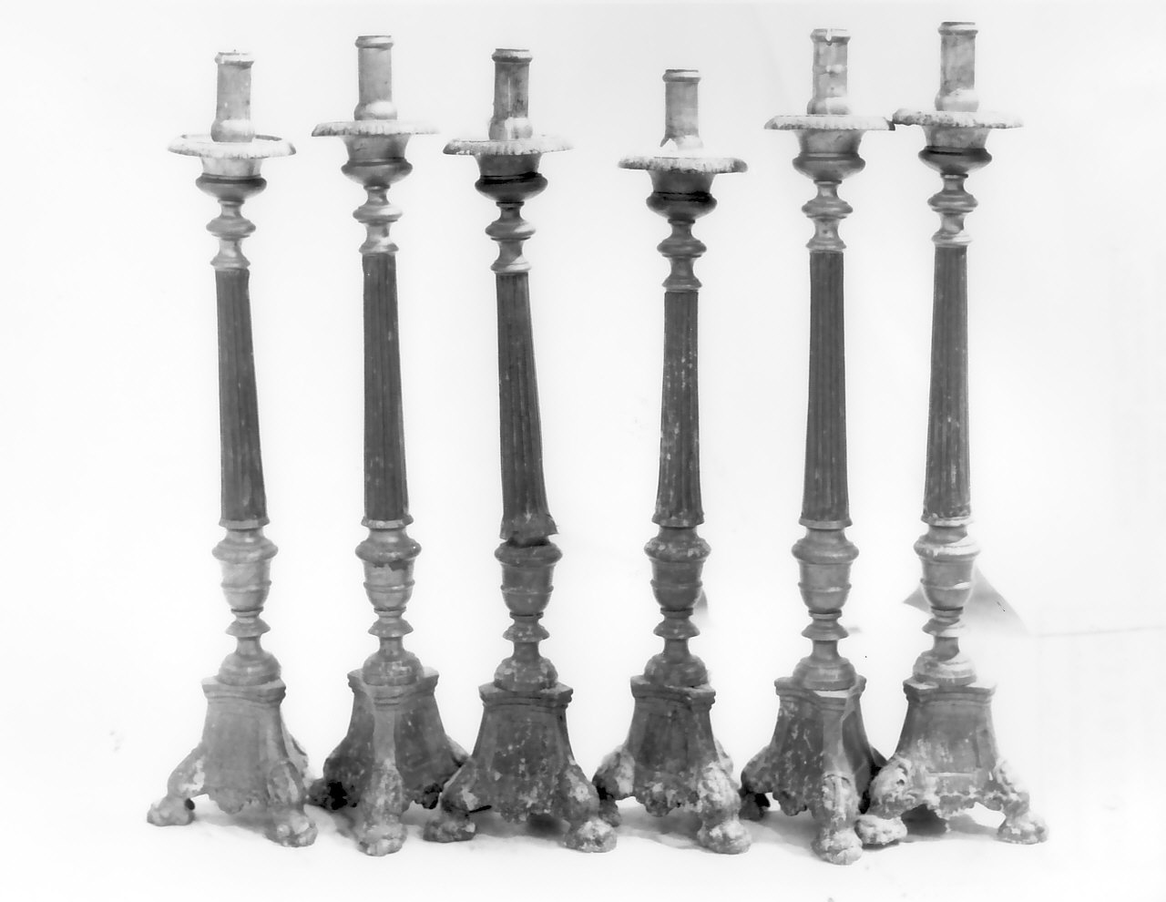 candelabro, serie - bottega serrese (fine sec. XVIII)