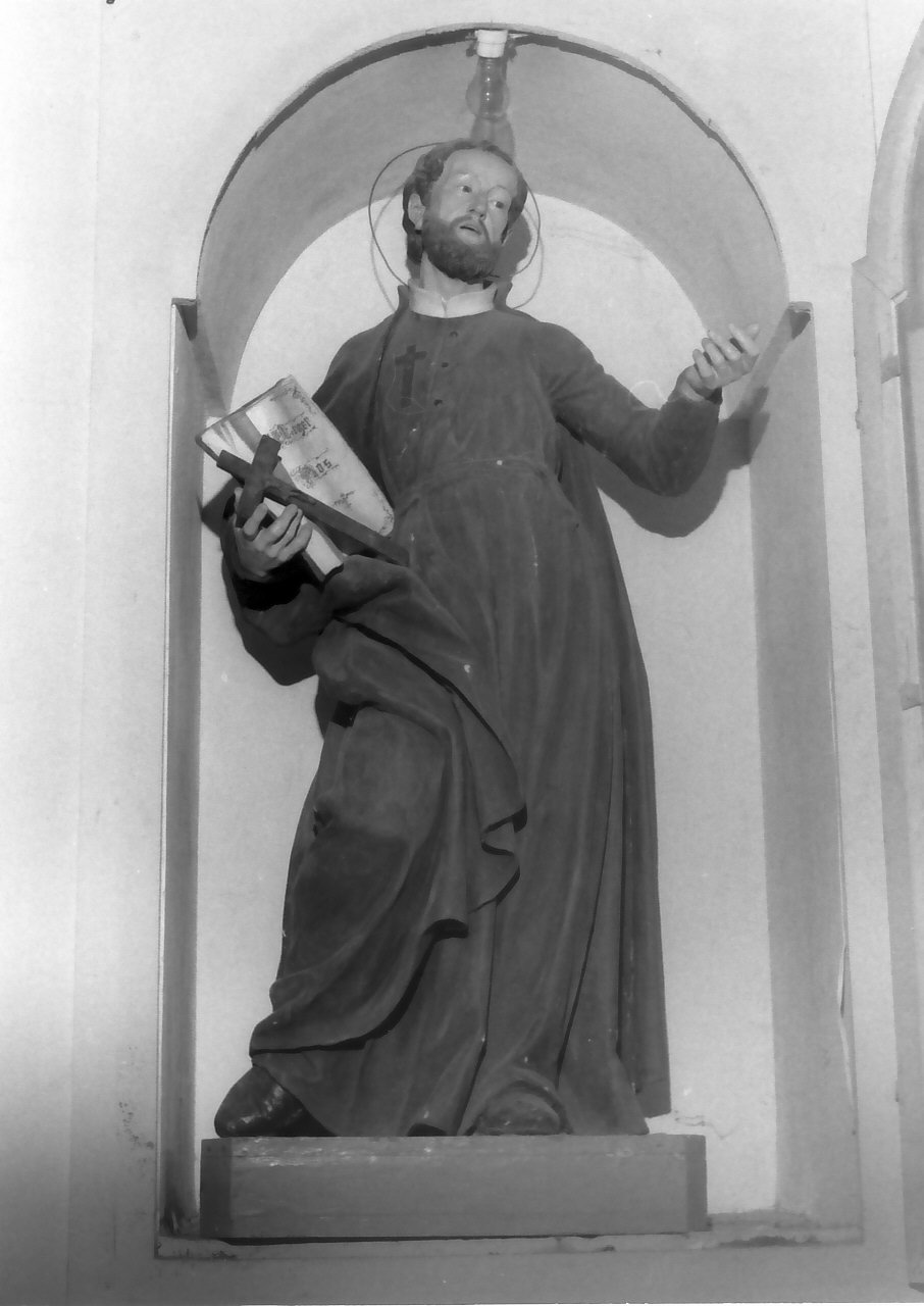 San Pasquale Baylon (statua, opera isolata) di Scrivo Vincenzo (sec. XVIII)