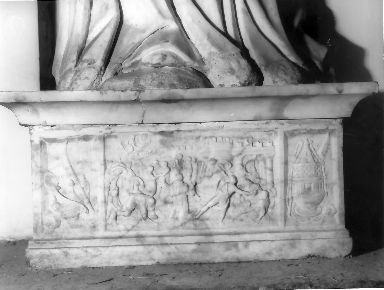 martirio di Santo Stefano (rilievo, elemento d'insieme) di Muller David (sec. XVII)