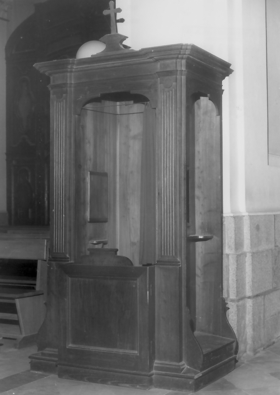 confessionale, opera isolata - bottega serrese (fine/inizio secc. XIX/ XX)