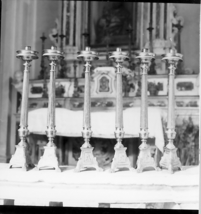 candelabro, serie - bottega serrese (fine sec. XVIII)