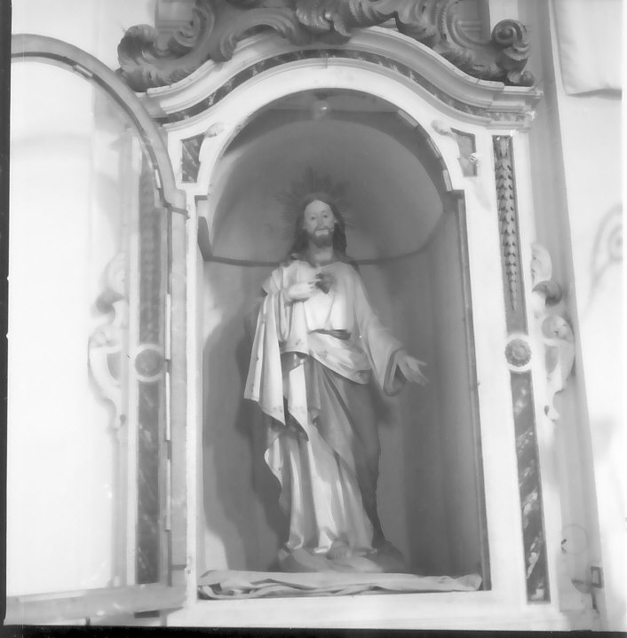 Sacro Cuore di Gesù (statua, opera isolata) - bottega serrese (fine sec. XVIII)