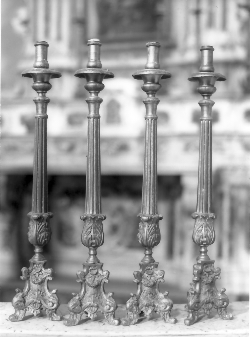 candelabro, serie - bottega serrese (sec. XVIII)