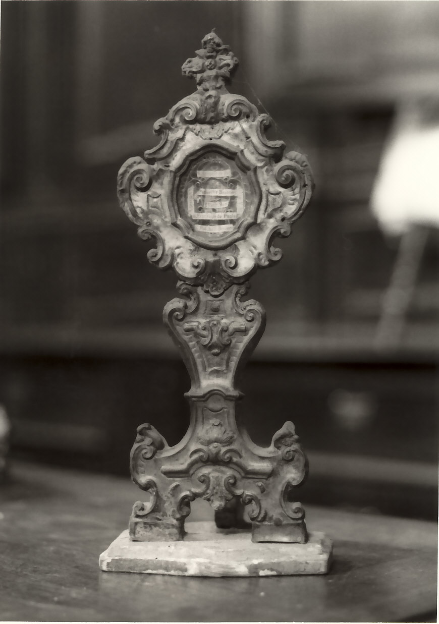 reliquiario, opera isolata - bottega serrese (sec. XVIII)