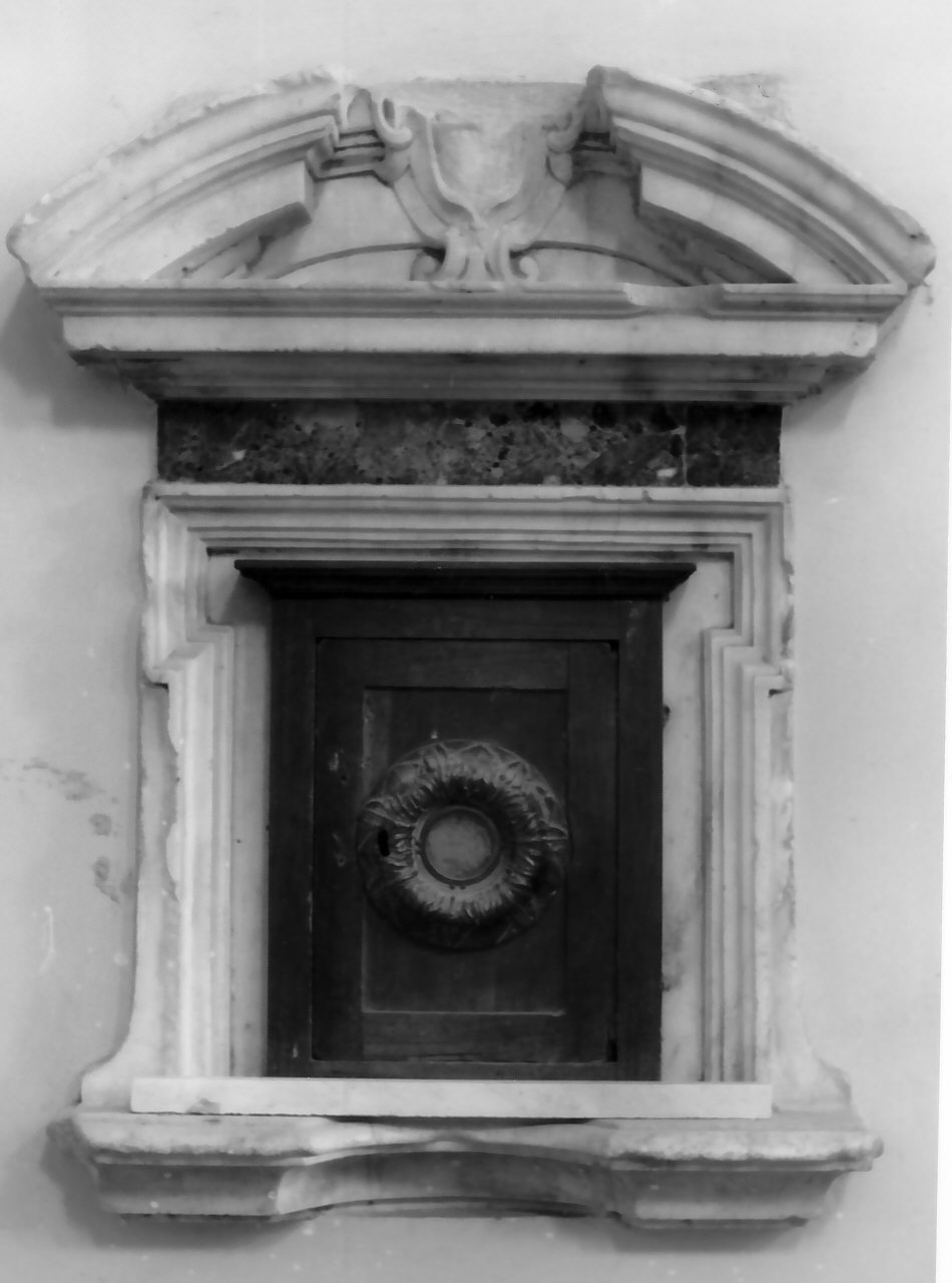 tabernacolo murale, opera isolata - bottega Italia meridionale (fine sec. XIX)