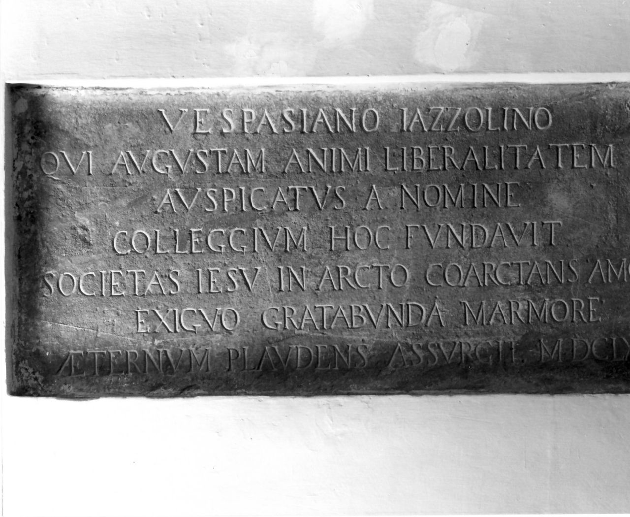 lapide documentaria, opera isolata - bottega calabrese (sec. XVII)