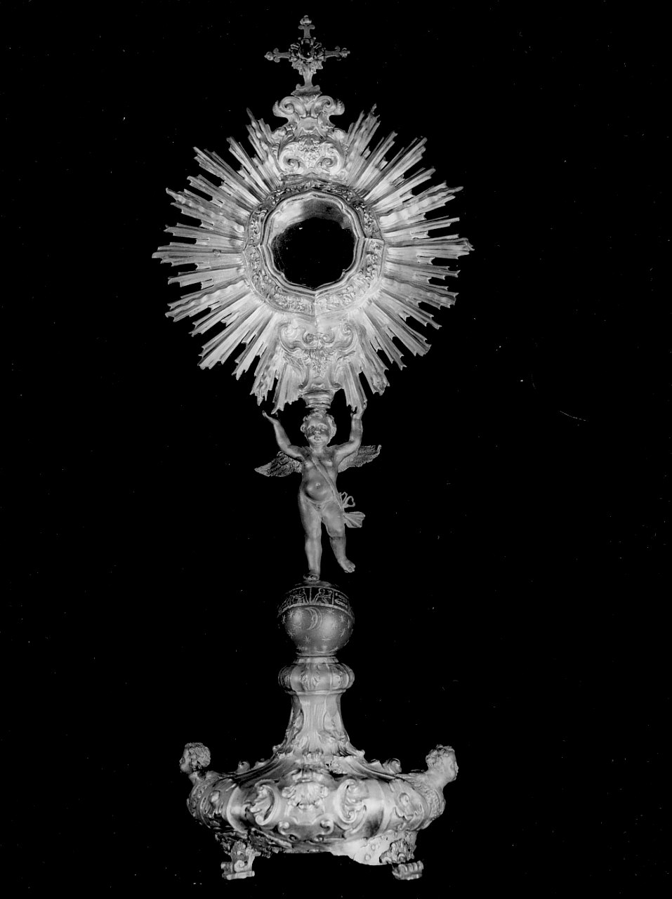 ostensorio, opera isolata - bottega napoletana (sec. XVIII)