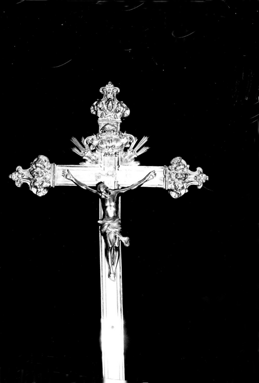 croce processionale, opera isolata - bottega Italia meridionale (sec. XX)