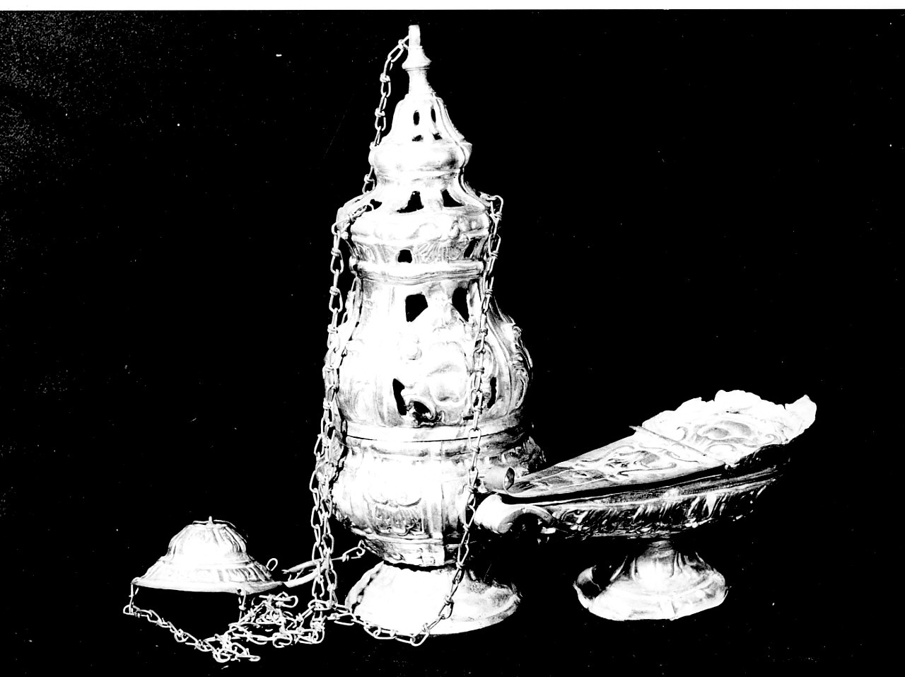 servizio per incensazione, opera isolata - bottega Italia meridionale (sec. XIX)