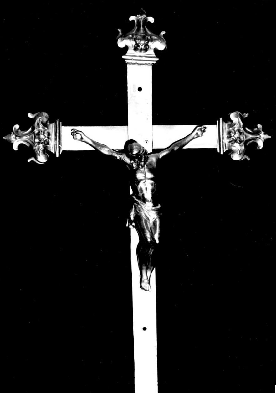 croce d'altare, opera isolata - bottega Italia meridionale (fine/inizio secc. XIX/ XX)
