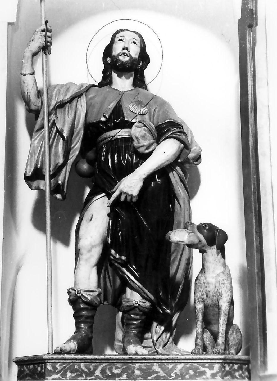 San Rocco (statua, opera isolata) di Pisani Venanzio (sec. XIX)
