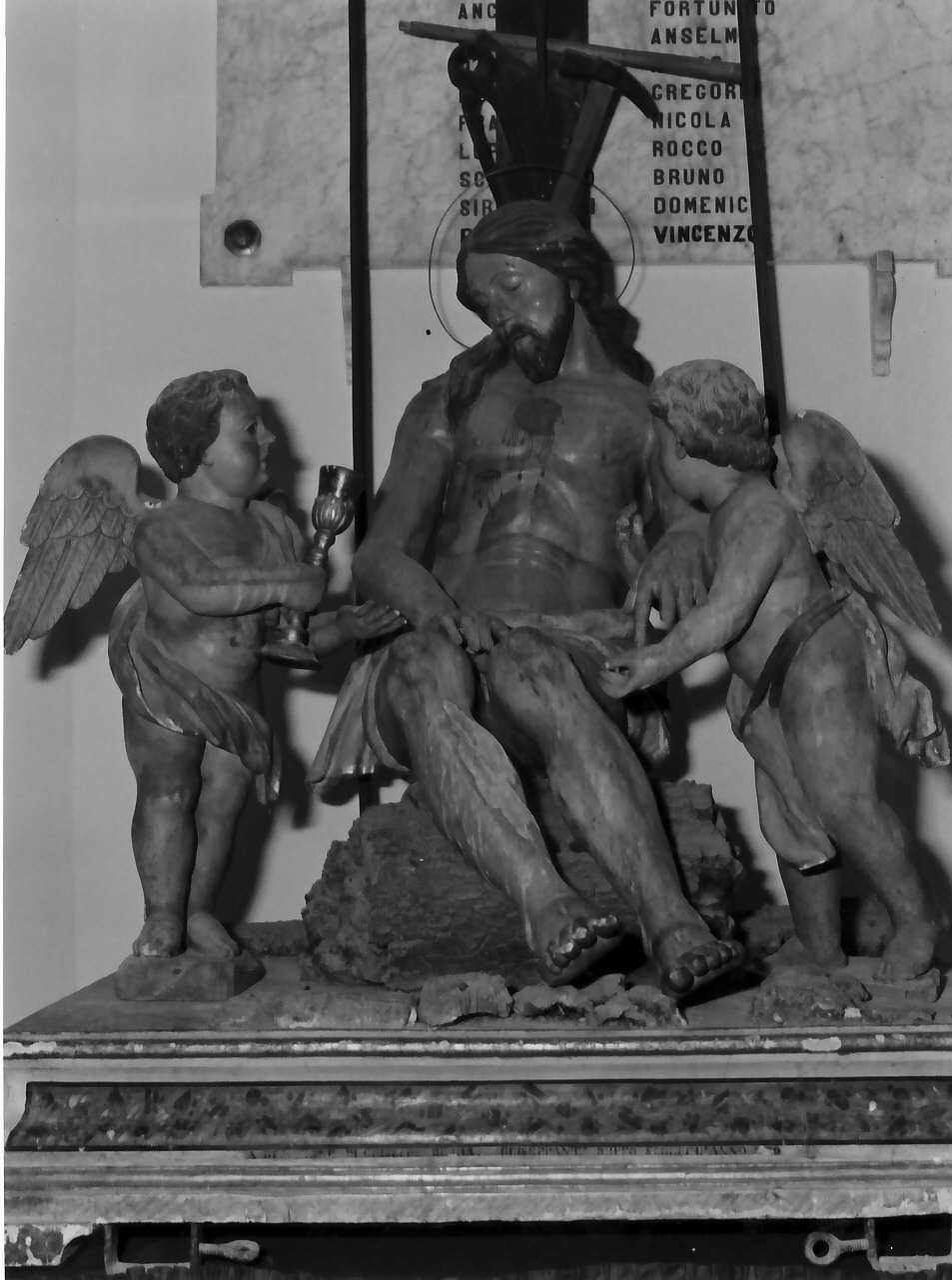 Cristo (gruppo scultoreo) di Ruffo Giuseppe (sec. XIX)