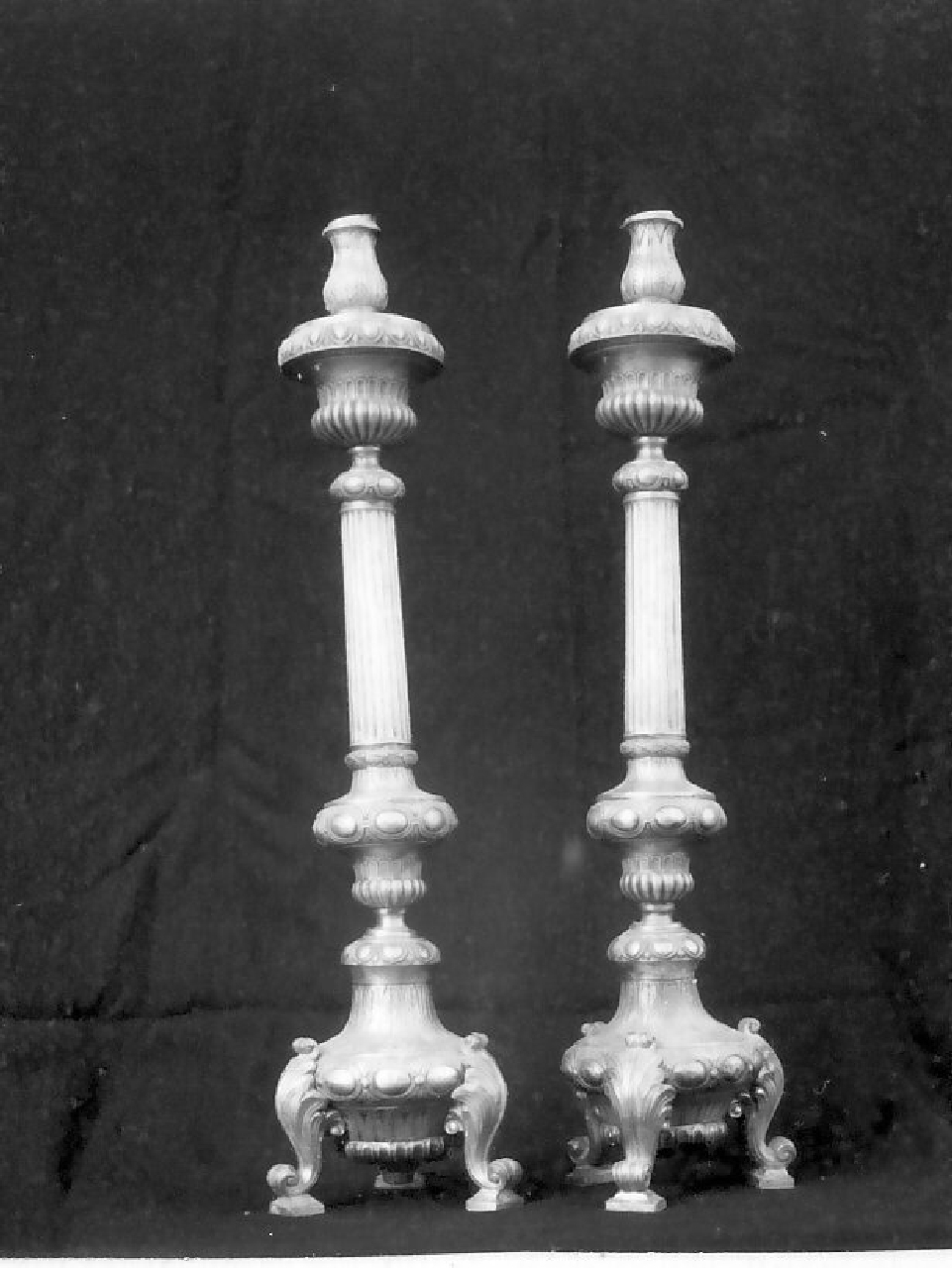 candeliere, serie - bottega Italia meridionale (sec. XIX)