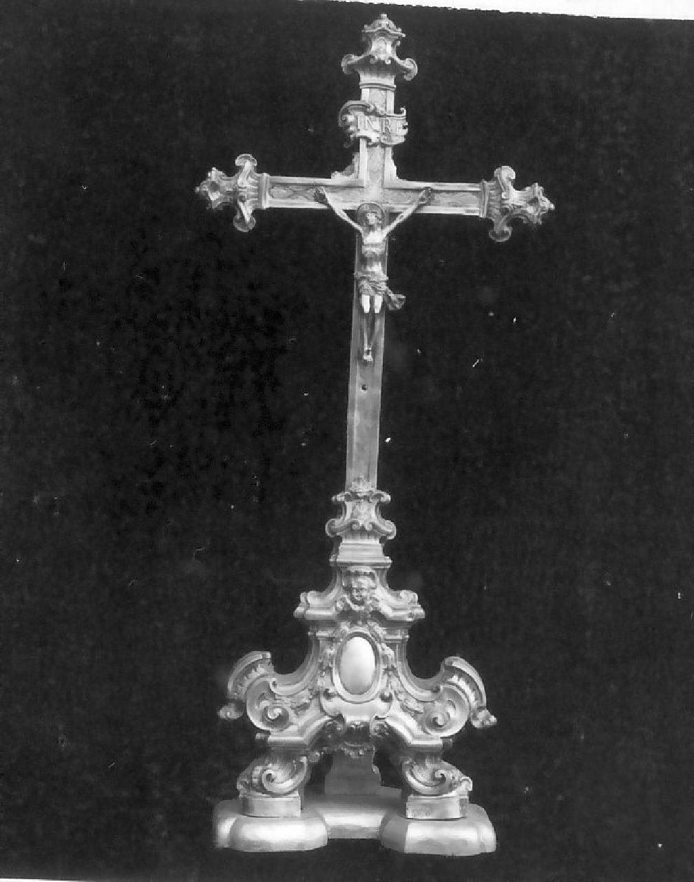 croce d'altare, opera isolata - bottega napoletana (sec. XVIII)