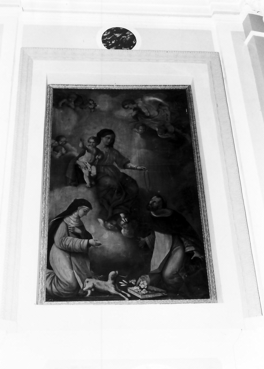 Madonna del Rosario (dipinto) di La Gamba Antonio (sec. XIX)