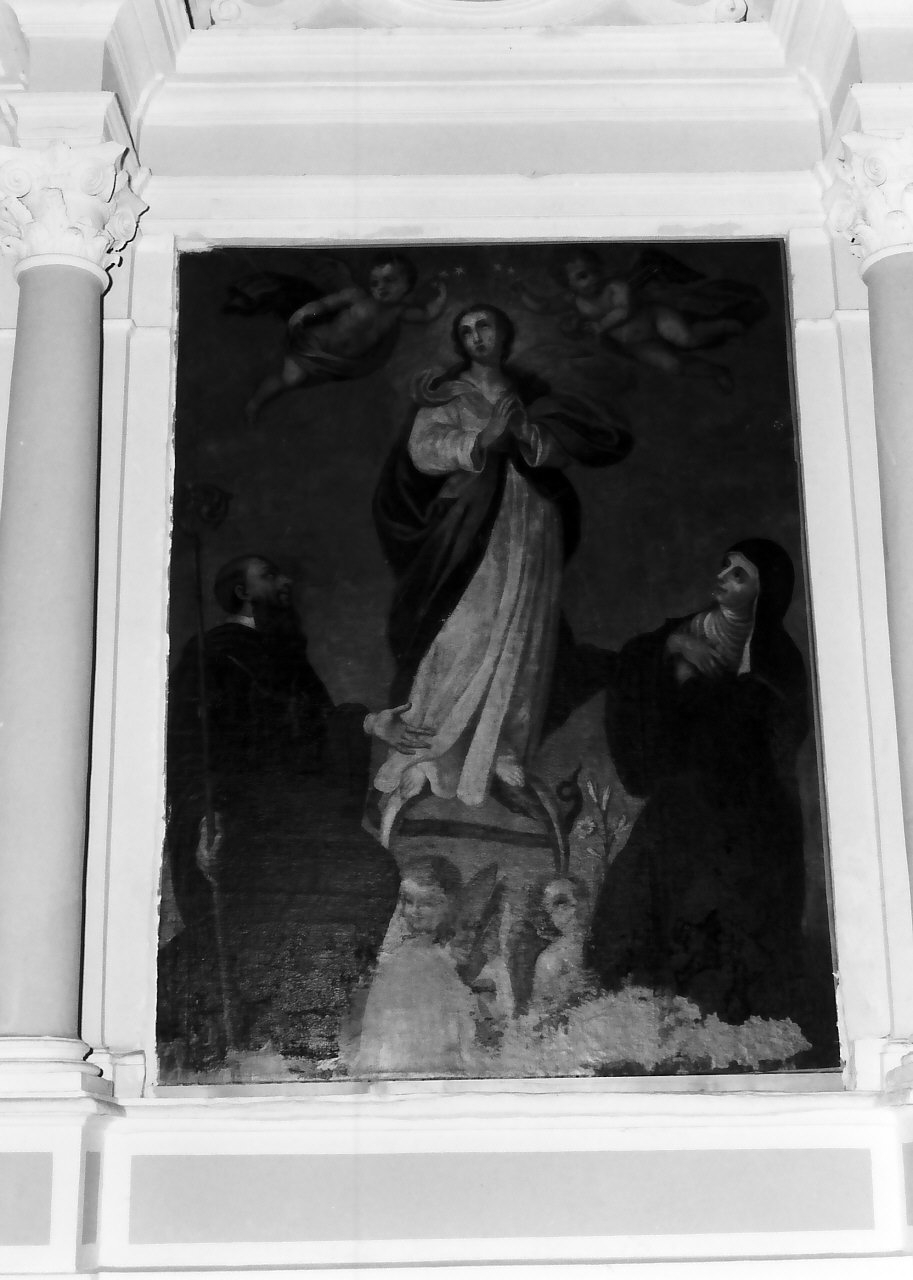 Madonna Immacolata e Santi (dipinto) di Rubino Giulio (scuola) (sec. XVIII)