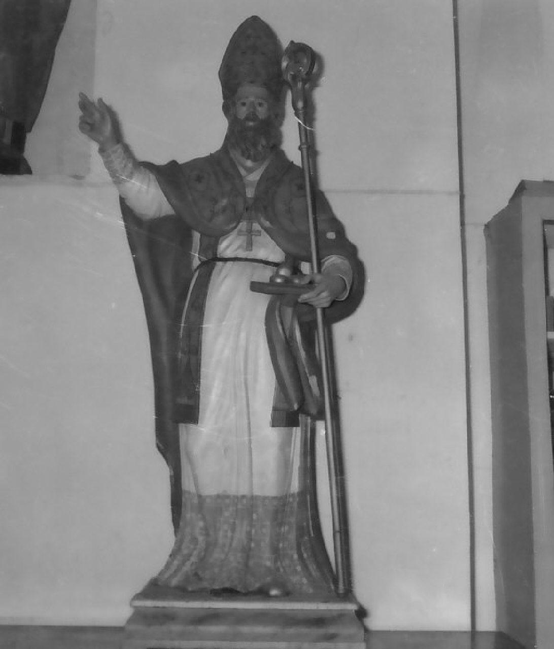San Nicola di Bari (statua, opera isolata) - bottega Italia meridionale (sec. XIX)
