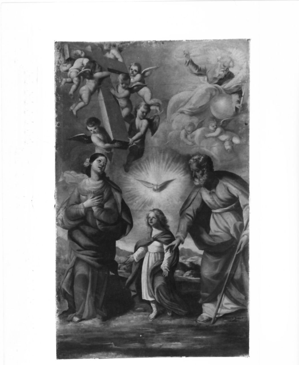 Sacra Famiglia (dipinto) di De Florio Tommaso (sec. XVII)