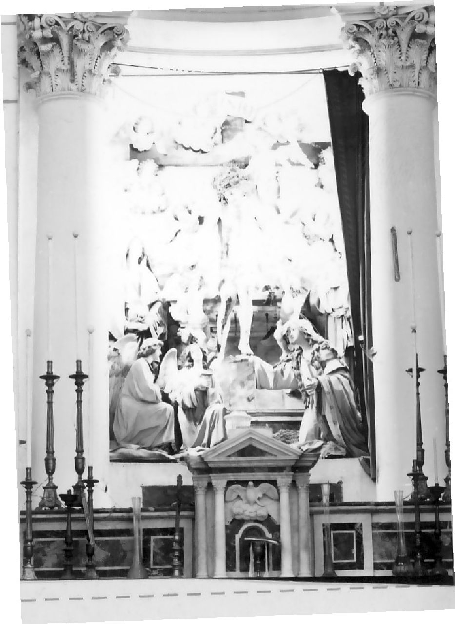 Cristo crocifisso (gruppo scultoreo, complesso decorativo) - bottega calabrese (sec. XVII)