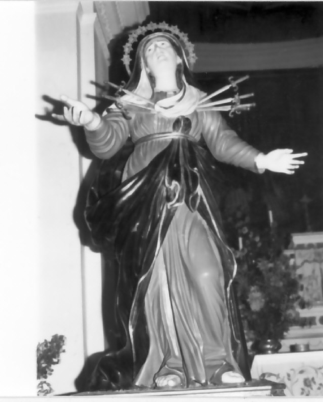 Madonna Addolorata (statua, opera isolata) - bottega calabrese (fine/inizio secc. XVIII/ XX)