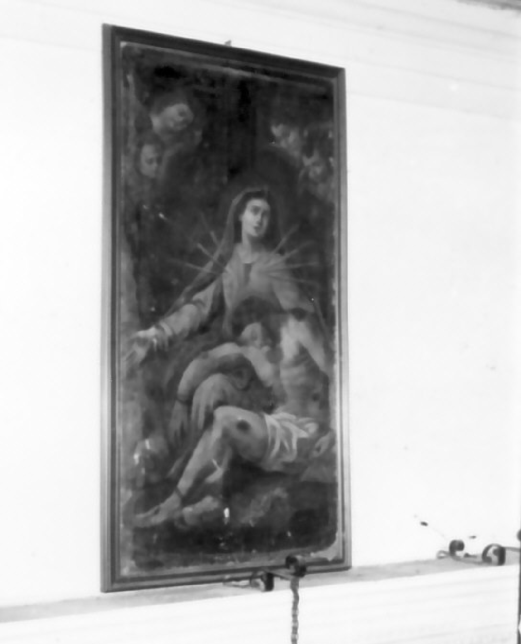pietà (dipinto, opera isolata) - ambito calabrese (sec. XVIII)