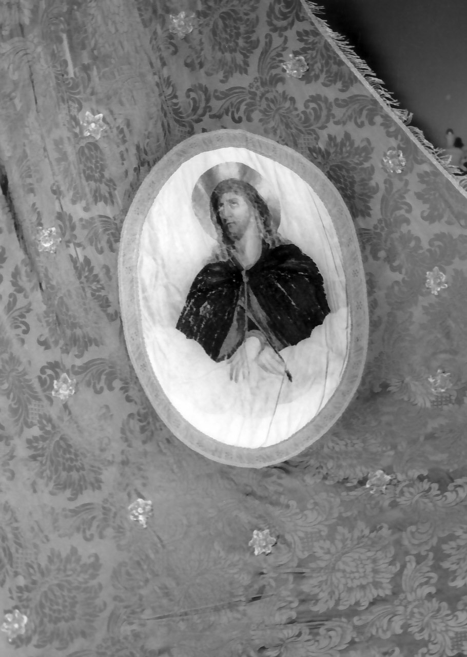 stendardo processionale, opera isolata - manifattura calabrese (fine/inizio secc. XIX/ XX)