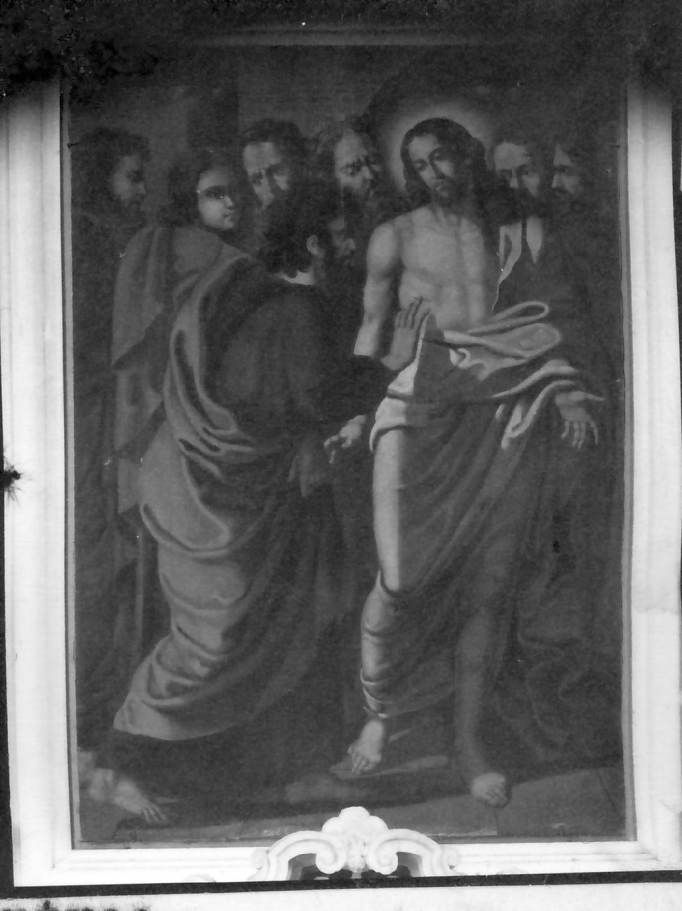 incredulità di San Tommaso (dipinto, opera isolata) di Aloi Brunetto (sec. XIX)