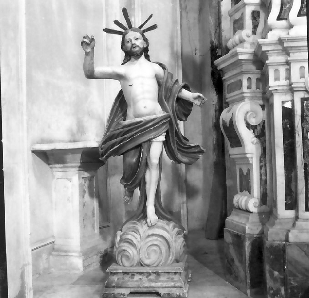 Cristo risorto (statua, opera isolata) - bottega calabrese (sec. XVIII)