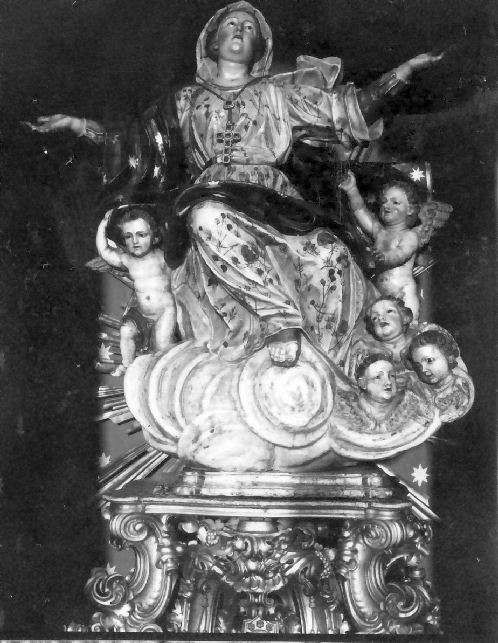 Madonna Assunta (statua, opera isolata) di Scrivo Alfonso (sec. XIX)