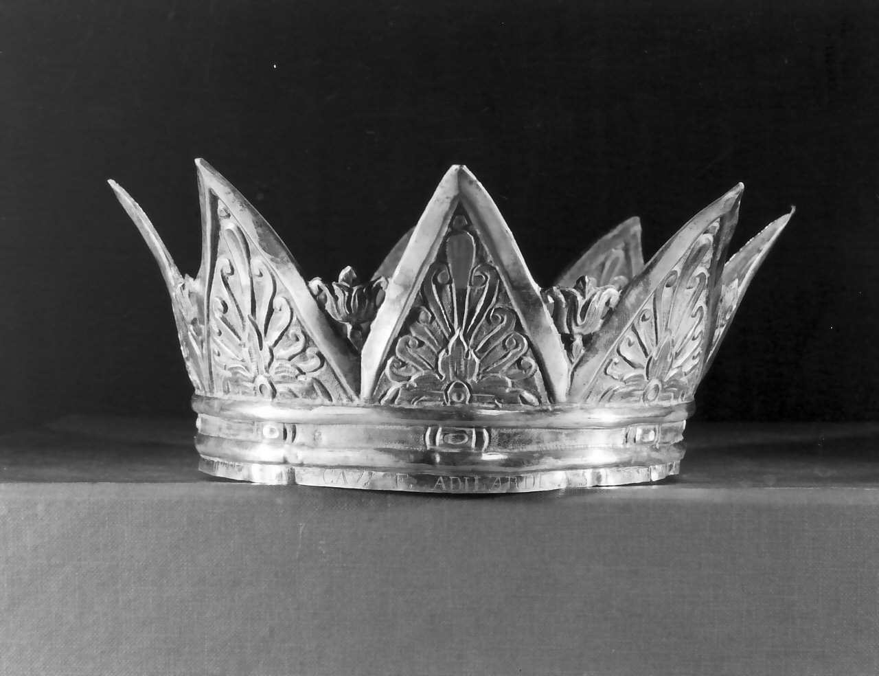 corona da statua, opera isolata - bottega napoletana (sec. XIX)