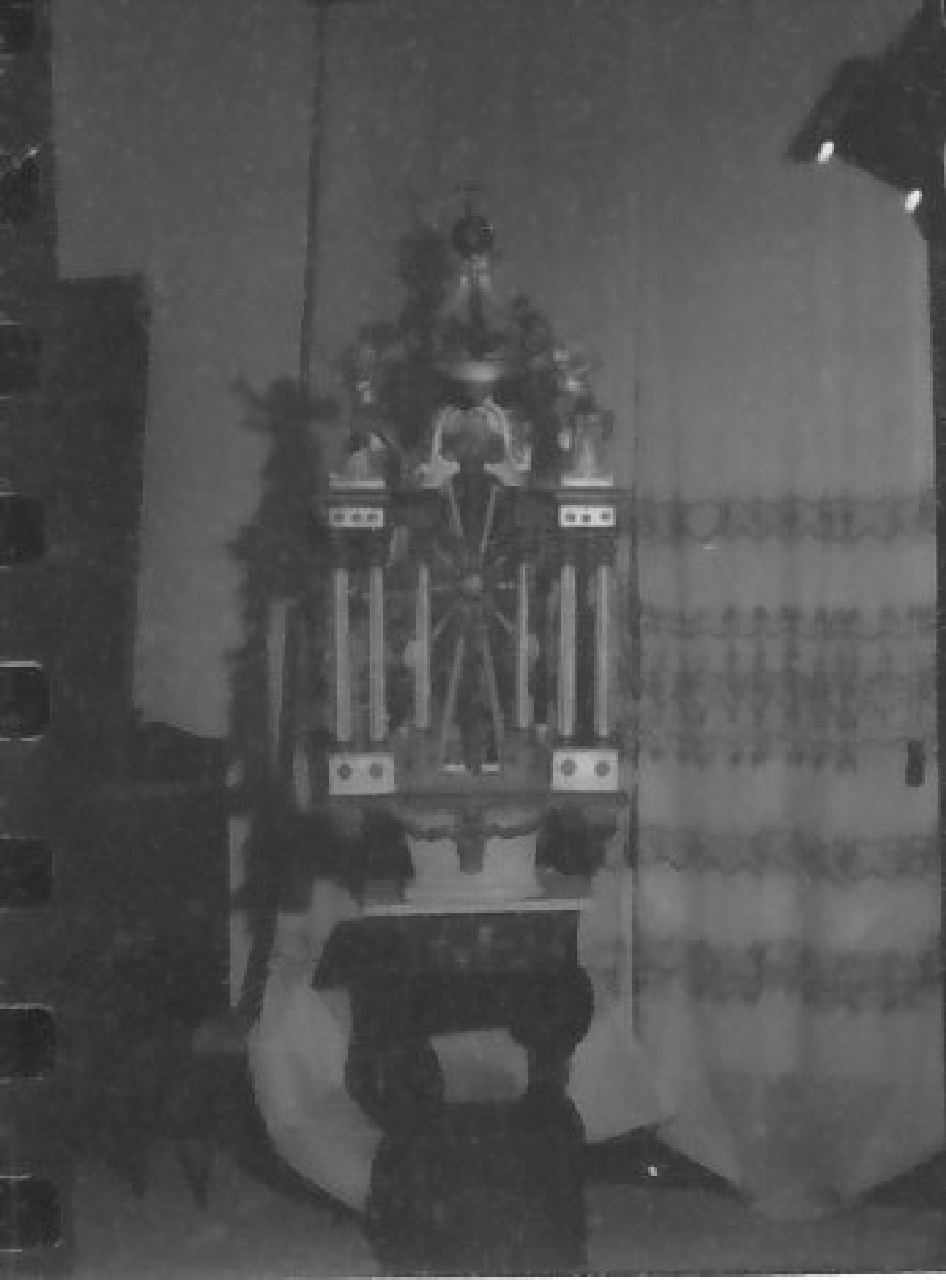 tronetto per esposizione eucaristica, opera isolata - bottega calabrese (sec. XIX)