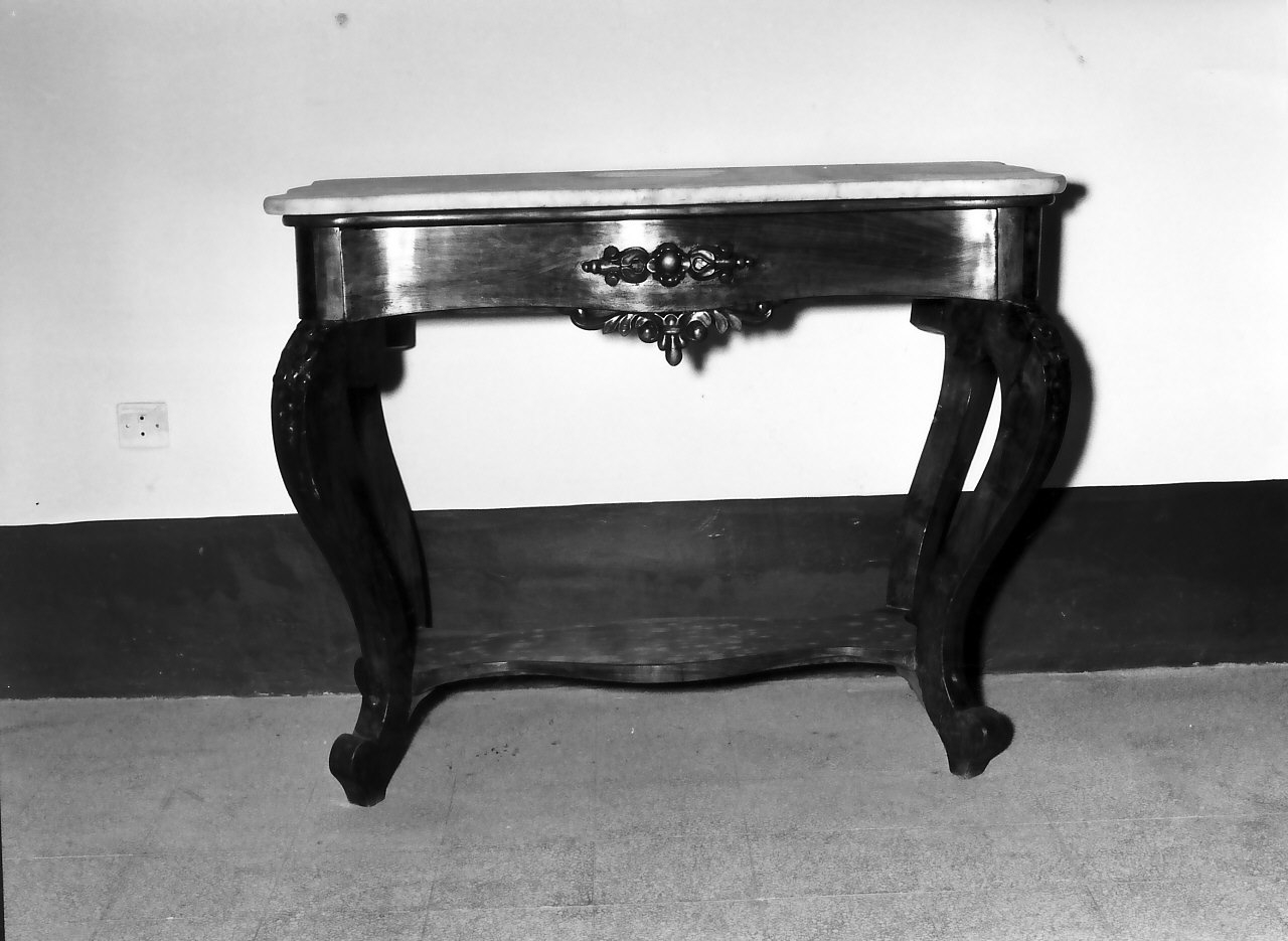 console table, opera isolata - bottega Italia meridionale (sec. XIX)
