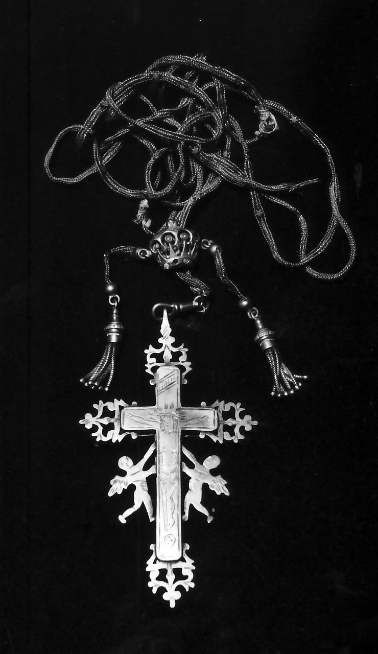 reliquiario - a croce, opera isolata - bottega Italia meridionale (sec. XIX)