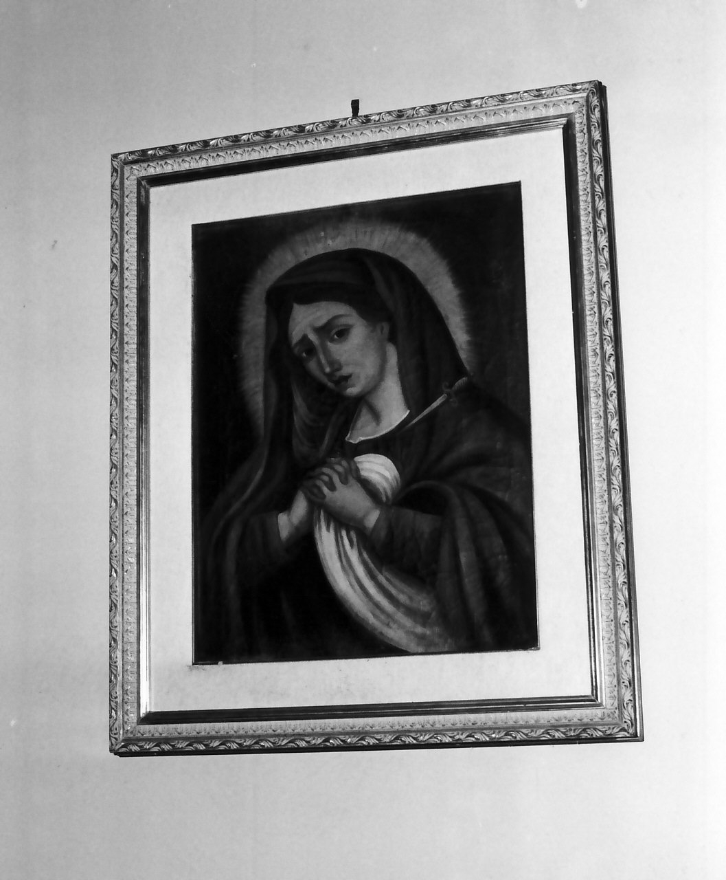 Madonna Addolorata (dipinto, opera isolata) - ambito calabrese (fine/inizio secc. XIX/ XX)