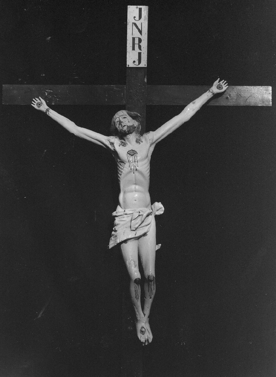 crocifisso - bottega Italia meridionale (sec. XIX, sec. XX)