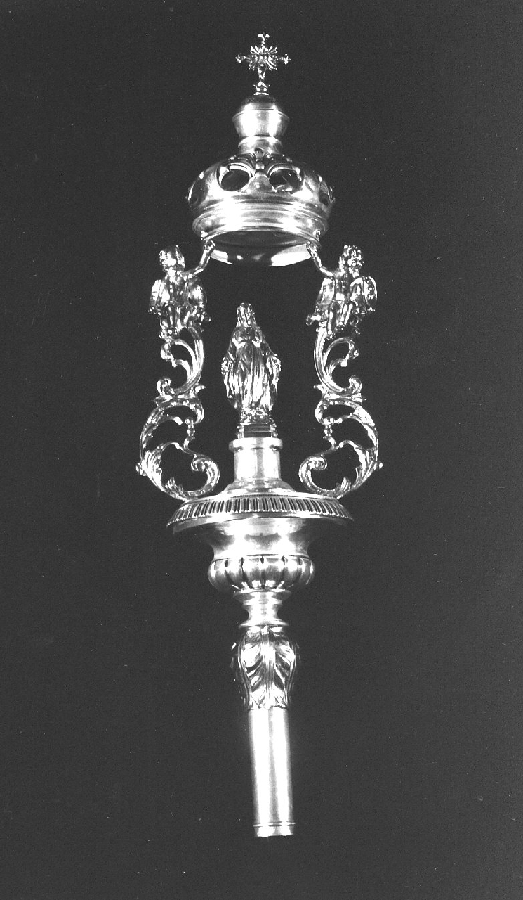 mazza processionale, serie - bottega Italia meridionale (sec. XIX)