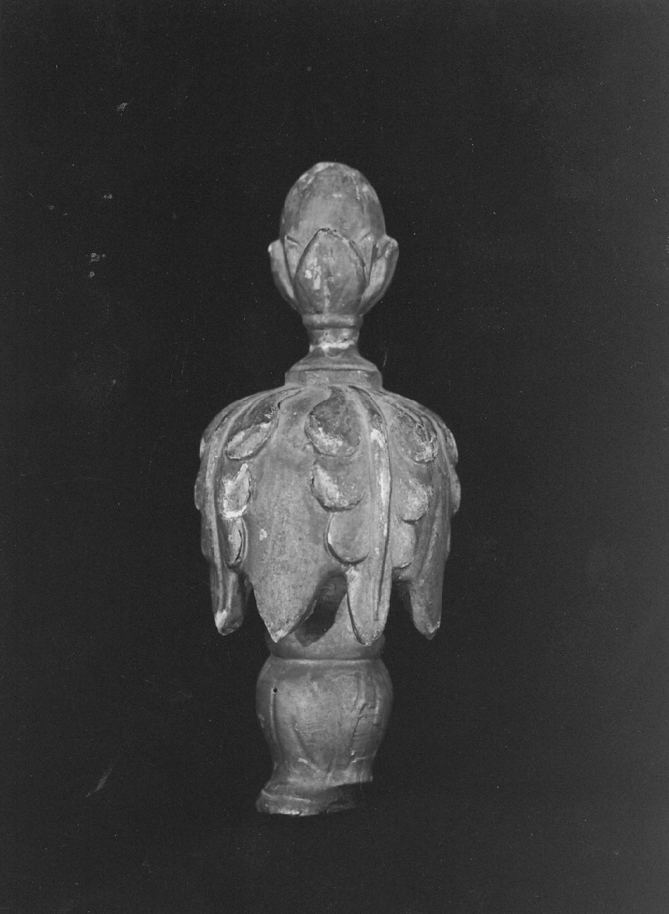 pomo di asta, serie - bottega calabrese (sec. XIX)