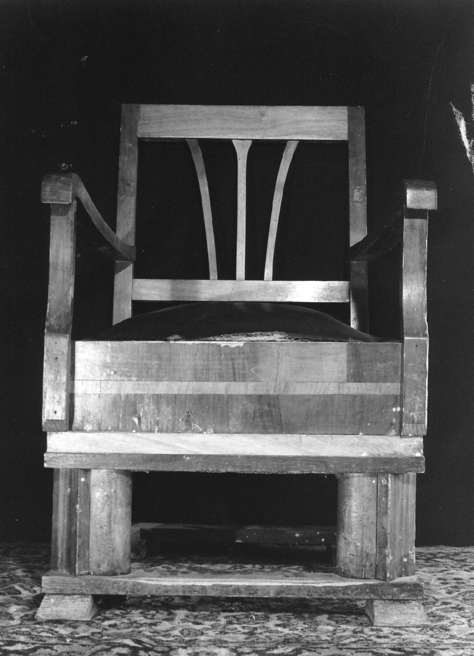 poltrona - bottega calabrese (inizio sec. XX)
