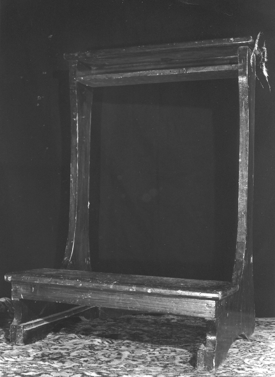 inginocchiatoio, serie - bottega calabrese (inizio sec. XX)