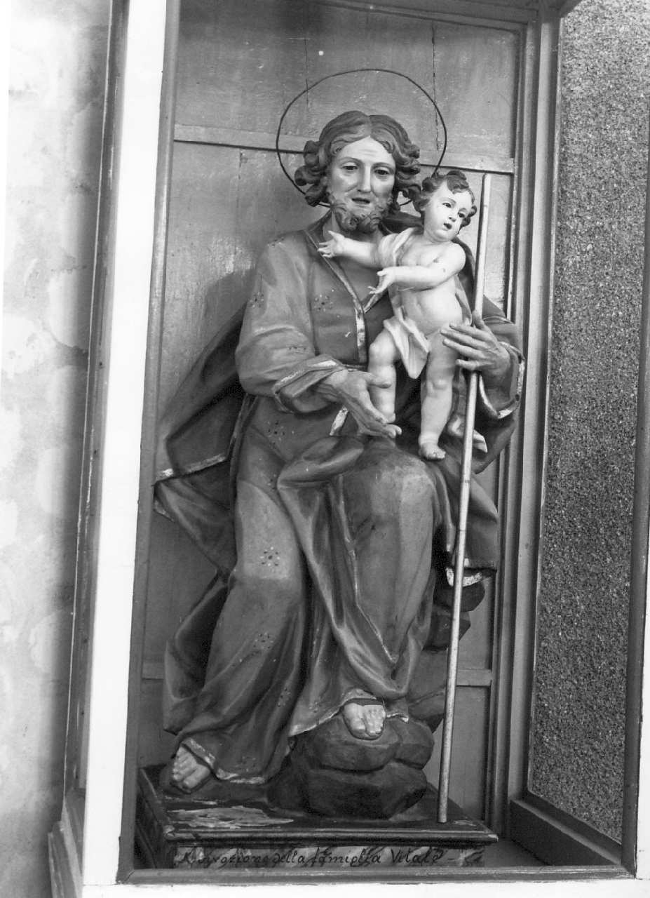San Giuseppe e Gesù Bambino (statua) - bottega Italia meridionale (sec. XVIII)